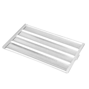 Assadeira Imeca para Pão de Sal 60cmx40cmx2cm com 4 tiras de Alumínio Perfurado e contorno de Ferro