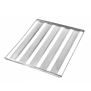 Assadeira Imeca para Pão de Sal 70cmx58cmx2cm com 5 tiras de Alumínio Perfurado e contorno de Ferro