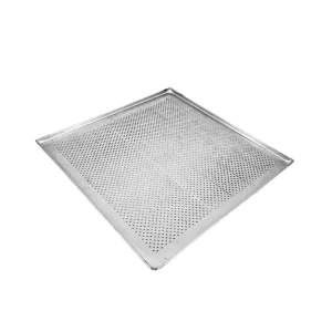 Assadeira Baronesa para Pão Doce 35cmx35cmx1cm em Alumínio Estampado e Perfurado