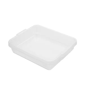 Bandeja branca de PEAD NATURAL multifuncional não empilhável