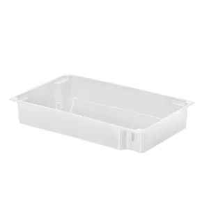 Bandeja branca de PEAD NATURAL multifuncional empilhável