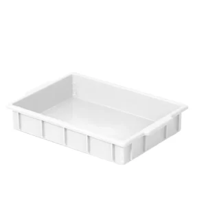 Bandeja branca de PEAD NATURAL multifuncional empilhável