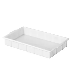 Bandeja branca de PEAD NATURAL multifuncional empilhável