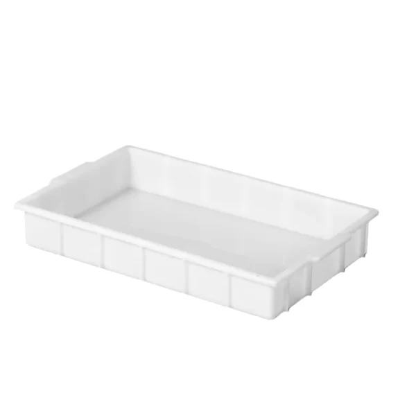Bandeja branca de PEAD NATURAL multifuncional empilhável