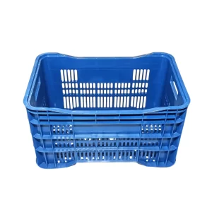 Caixa vasada de hortifrut azul 60 litros <br/>