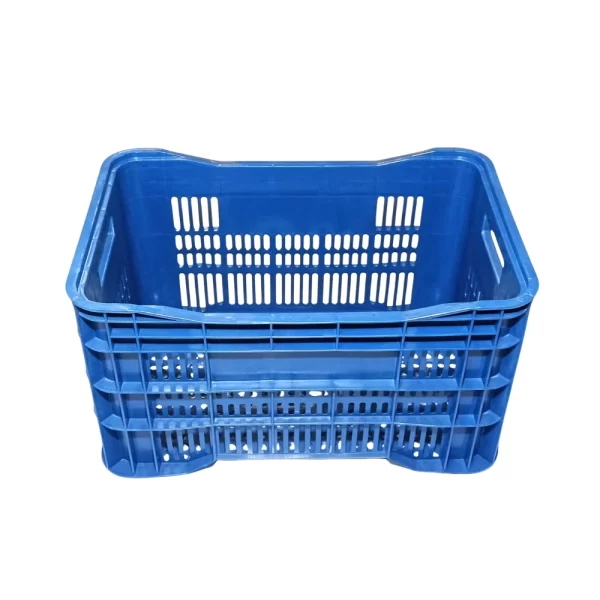 Caixa vasada de hortifrut azul 60 litros <br/>