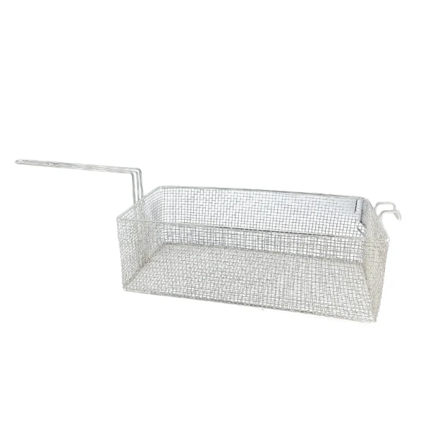 Cesto aramado retangular com suporte frontal para fritadeiras - Imagem 2