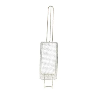 Cesto aramado para fritura com suporte frontal da fritadeira Tedesco