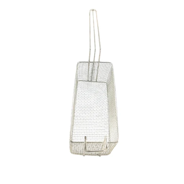 Cesto aramado retangular com suporte frontal para fritadeiras - Imagem 2