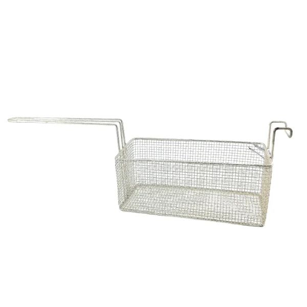Cesto aramado retangular com suporte frontal para fritadeiras - Imagem 3