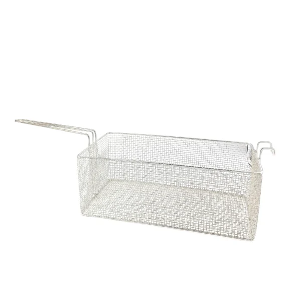 Cesto aramado retangular com suporte frontal para fritadeiras - Imagem 2