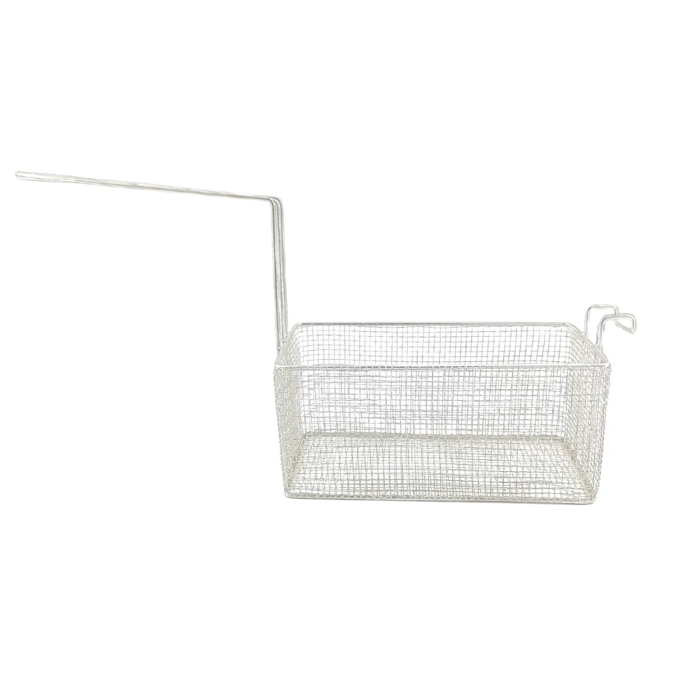 Cesto Aramado Retangular Fio 18 para Fritura com Suporte Frontal – Industrial / Alta Resistência - Imagem 2