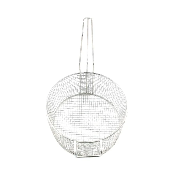 Cesto aramado redondo com suporte frontal para fritadeiras - Imagem 2
