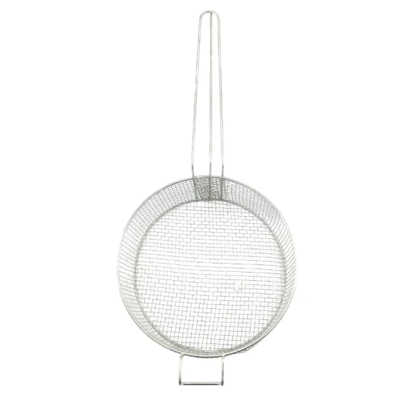 Cesto aramado redondo com suporte frontal para fritadeiras