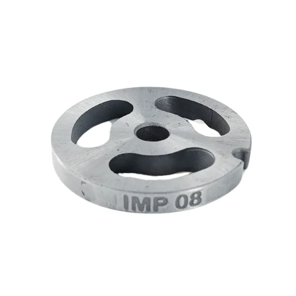 Disco para moedor de carne boca 8 com corte tipo RIM