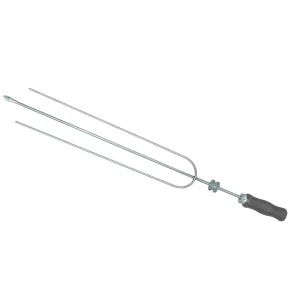 Espeto Triplo Tomasi com Cabo de Madeira e Roldana