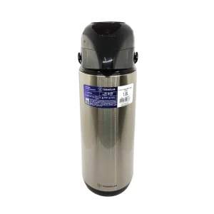 Garrafa térmica de 1,8 L Termolar com corpo de inox e ampola de vidro<br/>
