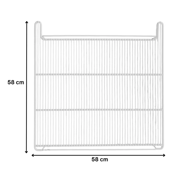 Grade branca sem porta etiqueta com recuo para freezer vertical Metalfrio - Imagem 2