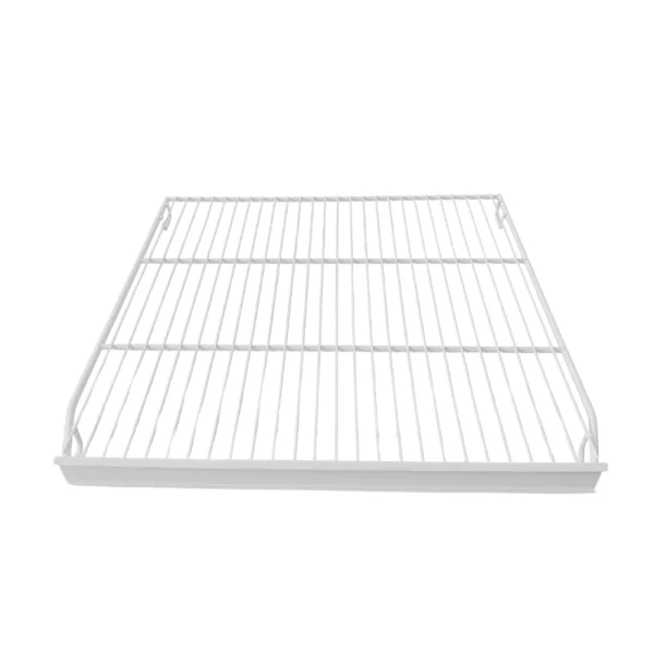 Grade branca com porta etiqueta para o fundo do freezer vertical antigo da Metalfrio - Imagem 3