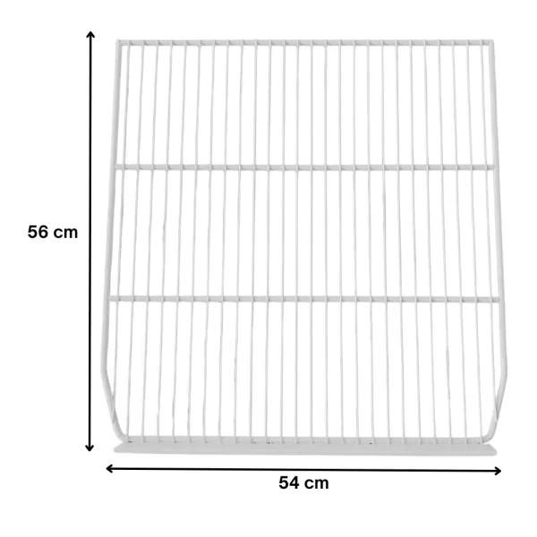 Grade branca com porta etiqueta para o freezer vertical antigo Metalfrio - Imagem 2