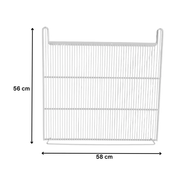Grade branca com porta etiquetas recuado para freezer vertical Metalfrio - Imagem 2