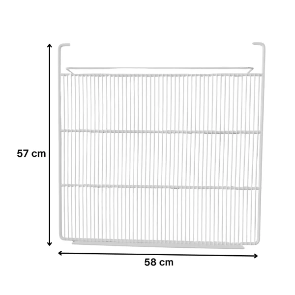Grade branca com porta etiquetas sem recuo para freezer vertical Metalfrio - Imagem 2