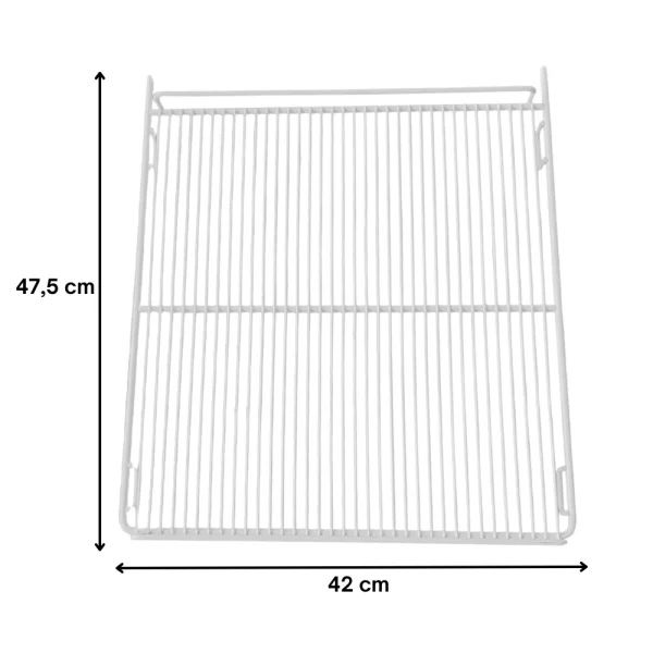 Grade branca sem porta etiquetas com pezinho para fundo do freezer Metalfrio - Imagem 2