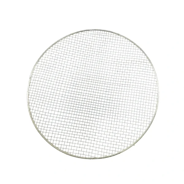 Peneira aramada coletora de resíduos para fritadeiras de bojo redondo com 32cm de diâmetro