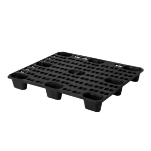 Piso pallet monobloco preto 120x100x15cm vasado