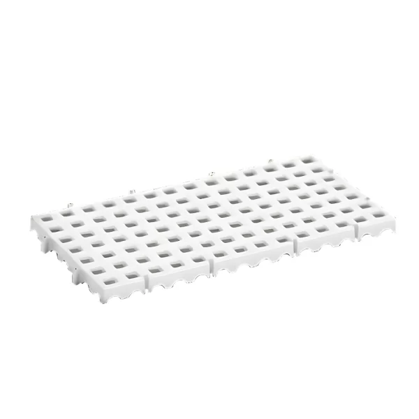 Piso estrado modular branco 50x25x2,5cm vasado