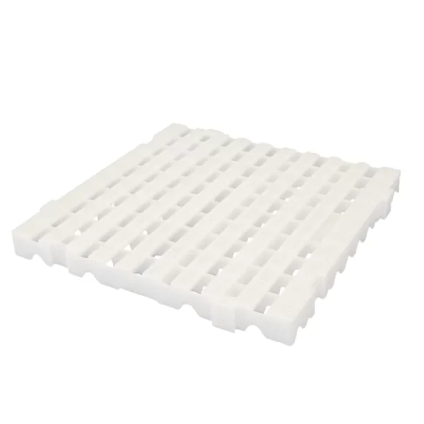 Piso estrado modular branco 50x50x5cm vasado