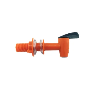 Torneira plástica marron para filtros e bebedouros