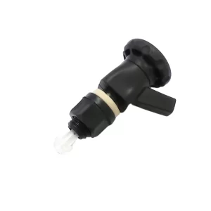 Torneira plástica preta para botijão térmico de baixa e alta temperatura Termolar